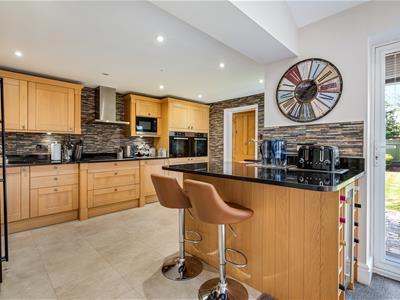 Kitchen-diner open to